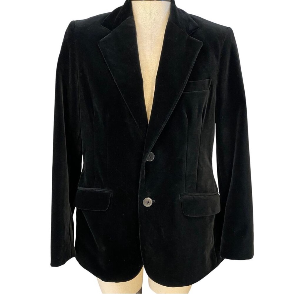 Ralph Lauren Black Label Women's Black Velvet Blazer